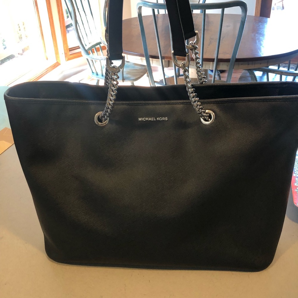 Michael Kors leather laptop tote and wallet